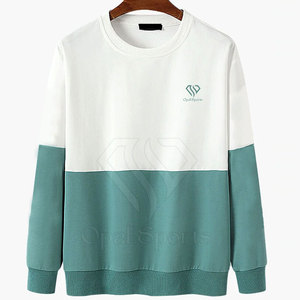 Customized 100% Cotton Blended <b>Pullover</b> <b>Men's</b> Sweatshirt Best Fabric for Winter Casual Solid Pattern Digital Printing - Product Image 1