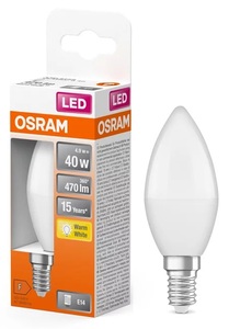 Lámpara vela LED E14 4.9W 2700K 470Lm (Osram 4058075431072) - Product Image 1