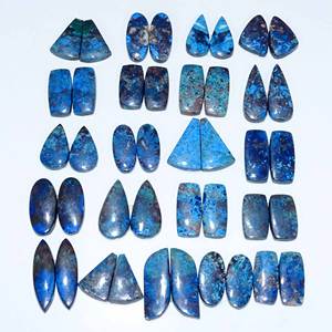 En gros Naturel Azurite Cabochons De Pierres Précieuses En Vrac Quartz Matériel pour La Fabrication De Bijoux - Product Image 1