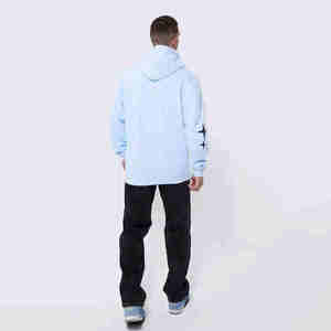 Sudadera con Capucha para Hombre, Personalizable con Logotipo OEM, 100% Algodón Orgánico, Cuello Alto con Media Cremallera, Impresión Térmica, Corte Regular, para Invierno - Product Image 4