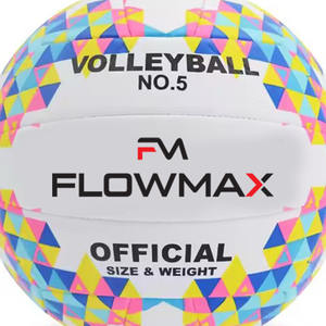Flowmax 2025, nuevo diseño, voleibol, impresión colorida, suave al tacto, pelota de voleibol cosida a máquina personalizada - Product Image 2