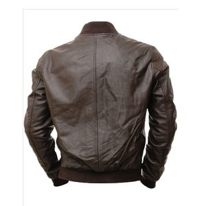 Blouson bombardier à Logo imprimé personnalisé pour homme, coupe-vent en cuir léger surdimensionné pour homme - Product Image 4
