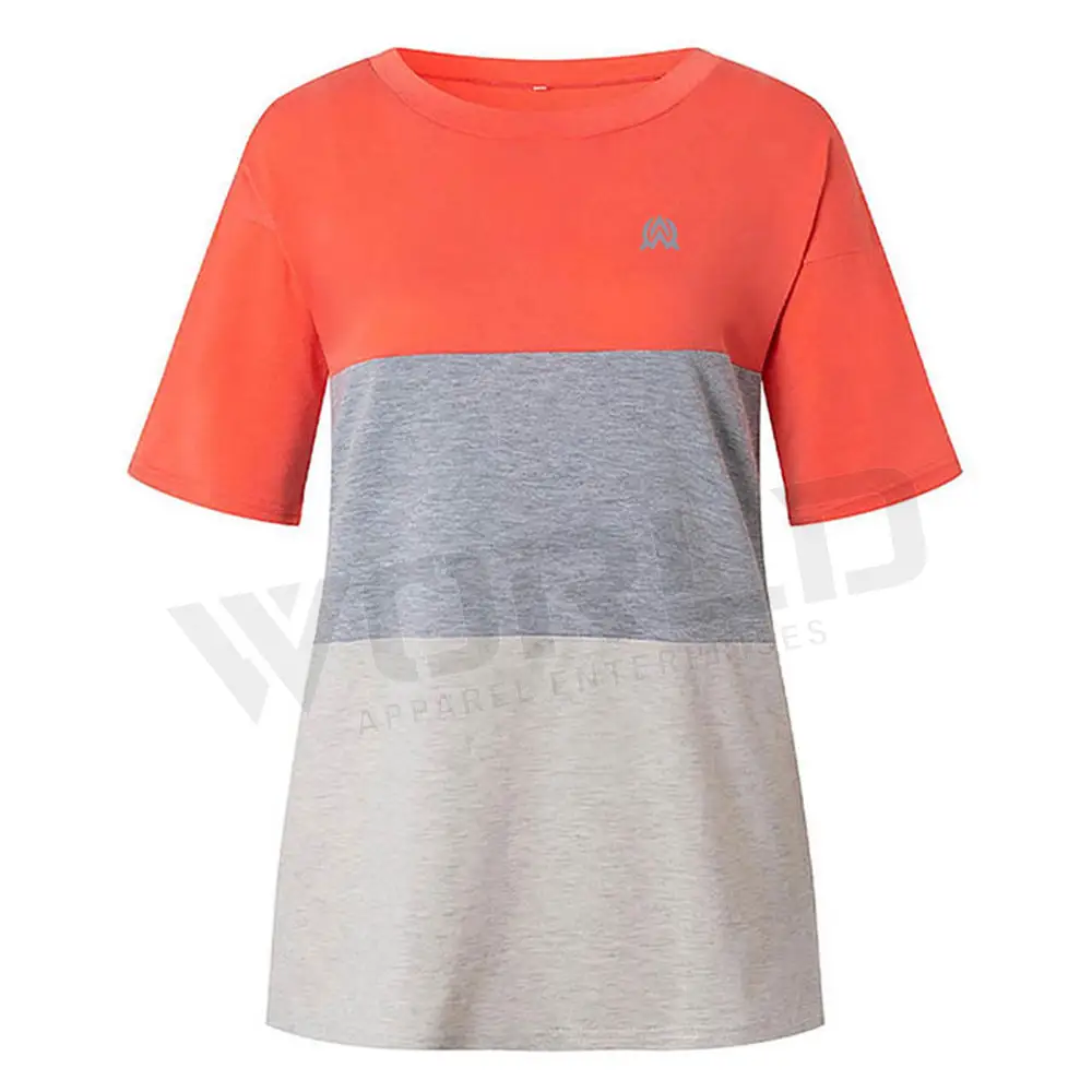 Custom Logo Casual Sport T-Shirt Voor Vrouwen Blanco Reclame Op Maat Ontwerp T-Shirt Bulk Bestellingen Effen 100% Katoenen T-Shirt