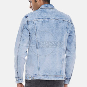 Veste en jean pour hommes en vente chaude avec conception sur mesure Veste en jean pour hommes pour une utilisation en extérieur en taille adulte - Product Image 3