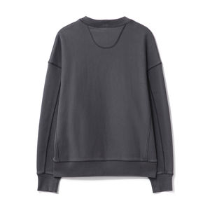 Logo personnalisé polyester/coton épais Gsm coupe régulière sweat-shirt respirant séchage rapide brodé col rond blanc hommes automne haut - Product Image 2