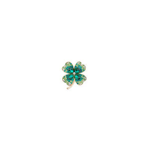 Broche de cuello con patrón figurativo verde - Accesorio de ropa - Product Image 2
