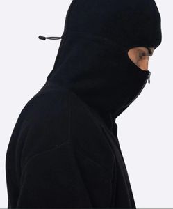 New <b>Coming</b> Stylish <b>Winter</b> Men Casual Sherpa Balaclava Hoodie Plus Size Warm Heavyweight Hoodies - Product Image 1