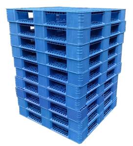 พาเลท HDPE สำหรับงานหนัก ขนาด 1200x1000 มม. แบบยุโรป หน้าเดียว 4 ทางเข้า เสริมเหล็ก ซ้อนได้ สำหรับเก็บคอนกรีต มาตรฐานสหรัฐอเมริกา ขายส่ง - Product Image 1