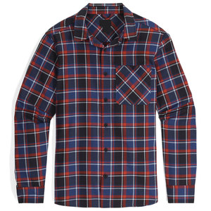 Chemise en flanelle de bambou à carreaux de haute qualité, confortable, respirante, 240g, à manches longues, col rabattu, pour le printemps, style décontracté ou habillé - Product Image 1