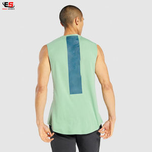 Débardeurs de sport pour hommes OEM, respirants, en coton et élasthanne, vêtements de sport personnalisables, style décontracté pour la musculation et le fitness - Product Image 2