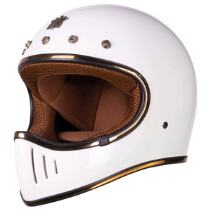 หมวกกันน็อคมอเตอร์ไซค์แบบเต็มใบ รุ่น M141 Royal Retro จากโรงงานเวียดนาม ดีไซน์คลาสสิก ได้มาตรฐาน DOT บุภายในด้วยวัสดุ ABS/EPS ระบบปลดเร็ว ดีไซน์วินเทจ ของแท้จากโรงงาน - Product Image 3