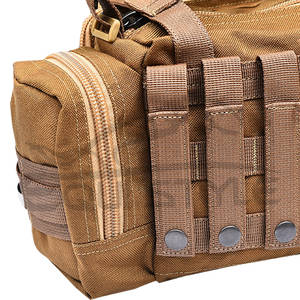 Sac de sport en toile kaki pour hommes pour les sports de plein air robuste multi-fermeture à glissière étanche pour la chasse, la randonnée et les voyages - Product Image 2