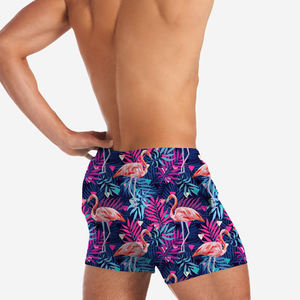 Short de plage de bain anti-rides pour hommes slips de bain personnalisés à séchage rapide sublimés maillots de bain d'été Service OEM solide disponible - Product Image 4
