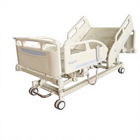 Lit d'hôpital manuel 3 fonctions, grandes barrières latérales, certifié CE ISO, garantie 2 ans, pour clinique et hôpital, Mexique, 110V