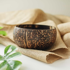 Cuencos de cáscara de coco de Color Natural, cuencos hechos a mano, con diseño moderno de lujo, Natural y respetuoso con el medio ambiente, de Vietnam - Product Image 5