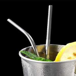 Vente en gros Ensemble de pailles en acier inoxydable de qualité alimentaire écologiques Accessoires pour boissons réutilisables personnalisés pour barmans pour bar - Product Image 4