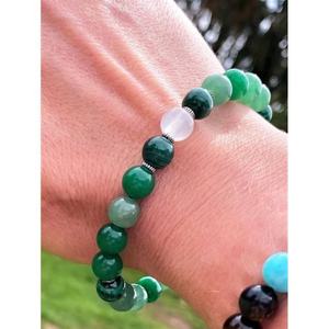 Top Selling Jade Malachite <b>Crystal</b> Stone Beaded Elastic <b>Bracelet</b> Unisex <b>Healing</b> Gift Business Natural <b>Crystal</b> <b>Bracelet</b> - Product Image 1