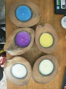 Velas de coco natural en Vietnam Velas de coco de proveedor vietnamita Producto hecho a mano Velas de coco - Product Image 2