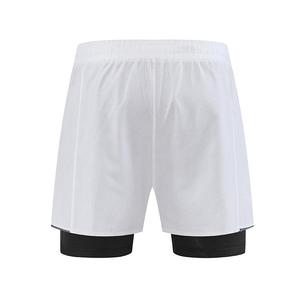 Short en maille avec logo personnalisé de haute qualité Short en maille double couche de basket-ball vierge pour homme Short 2 en 1 pour homme - Product Image 5