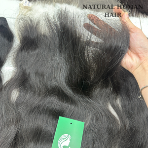 Frentes de encaje cierre HD vendedores de pelo virgen humano al por mayor, paquetes de pelo de doble estirado con cierre frontal de encaje - Product Image 1