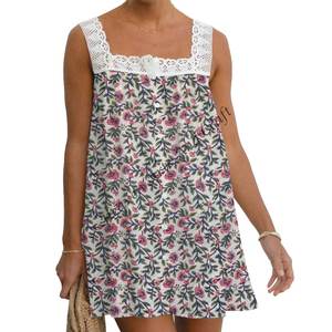 Designer Clothing Beach Women Floral Style Beautiful Hand Block Printed Cotton Tunic <b>Dress</b> For Women Clothing, Bohemian <b>Dress</b> - Product Image 4