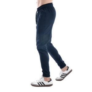 Derniers pantalons de jogging en polyester/coton spandex personnalisés pour hommes, mi-lourds, brodés et anti-rides, style décontracté, en toile - Product Image 3