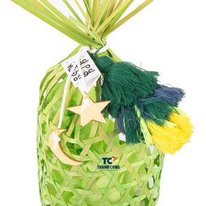 ตะกร้าของขวัญจากไม้ไผ่สานด้วยมือธรรมชาติสำหรับวันหยุด2025เดือนรอมฎอนกล่องขายส่งสำหรับตกแต่งขนมหวาน - Product Image 6