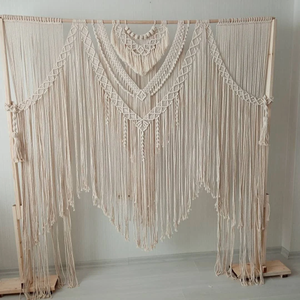 Arco de Macramé para Boda y Decoración de Pared/Puerta, Hermoso Macramé Hecho a Mano para Tu Día Especial - Product Image 1