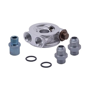 Zpartners Xe Hệ Thống Làm Mát 3/4-16 UNF Dầu Bánh Sandwich Tấm Bộ Chuyển Đổi Nhôm + Bộ Chuyển Đổi Nhiệt an8 AN10 Phù Hợp Nhiều - Product Image 1