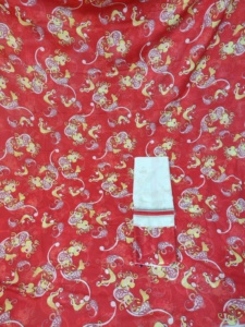 Tissu Voile Jacquard Floral Uni Imprimé Numérique Bleu Aqua de Qualité Supérieure, Dernière Collection Somalienne Traditionnelle, pour Robe de Mariée - Product Image 5