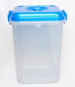 2000ml Plain Transparent <b>Plastic</b> Lock & Lock Airtight <b>Container</b> Storage Box with Lid Home Office Hotel India Made - Product Image 1