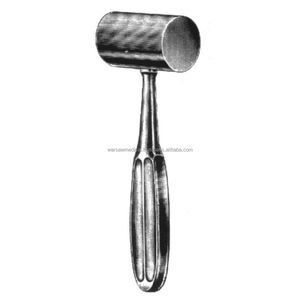 Marteau à tête plate Kirk pour chirurgie osseuse, en acier inoxydable, instruments orthopédiques WARSAW MEDICAL |   Kit d'instruments médicaux - Product Image 4