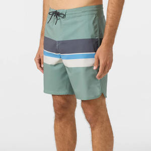 Pantalones Cortos de Playa para Hombre, Tejidos, 100% Poliéster, Antiarrugas, Secado Rápido, Ecológicos, Transpirables, con Cordón en la Cintura, Servicio OEM - Product Image 3