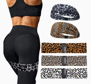 Ensemble de bandes de résistance camouflage pour femmes – Bandes de hanche en tissu élastique robuste pour la gym, le yoga et les exercices des fessiers - Product Image 5