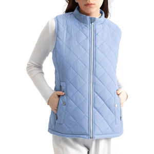 Gilet d'hiver unisexe épais et uni avec fermeture éclair, logo personnalisé, doublure en lin réversible, sans manches, long, avec capuche - Product Image 1