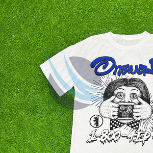 Camiseta holgada para hombre, cuello redondo, manga corta, tela de algodón suave, ropa de calle de uso diario de verano, camisetas personalizables de alta calidad - Product Image 2