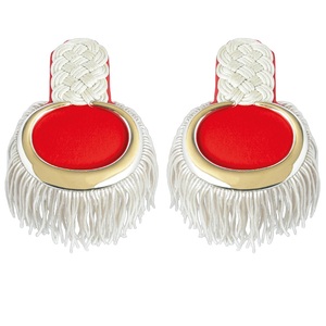 NUEVAS Hombreras de Alambre Dorado con Flecos, Epaulettes para Uniformes de Banda de Marcha - Product Image 1