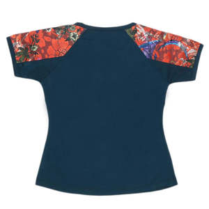 Camiseta de Manga Corta para Niñas - Azul Acero - Product Image 2