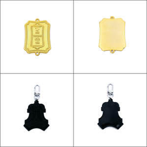 Porte-clés en acier personnalisé - Étiquette 3A, porte-clés en métal, prix bas, haute qualité - Product Image 5