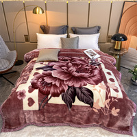 Couverture de climatisation épaissie de couleur unie avec logo personnalisé oem et couverture chaude en peluche brodée de lapin d'agneau
