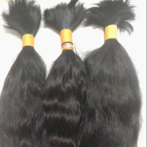 ต่อผมอินเดียแท้คุณภาพสูง สีบลอนด์แบบกำหนดเอง  ปลอดสารเคมี บรรจุภัณฑ์ปลอดภัย - Product Image 1