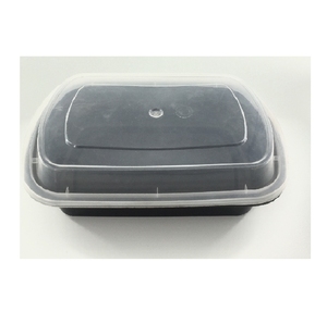 กล่องพลาสติกสีดำทรงสี่เหลี่ยมผืนผ้าแบบใช้แล้วทิ้งภาชนะใส่อาหารเทคนิคการฉีดที่เป็นมิตรกับสิ่งแวดล้อมสำหรับบรรจุอาหารในเวียดนาม - Product Image 1