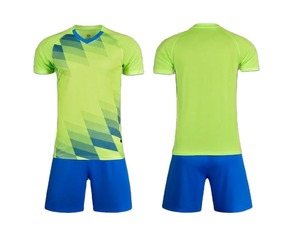 Maillot de football unisexe sublimé à manches courtes, col rond, anti-humidité, 100 % polyester, dégradé bleu marine, adulte, toutes saisons - Product Image 2