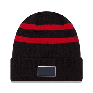 Gorro de lana personalizado con logotipo bordado OEM, superventas, tejido sencillo diario, Unisex, gorro de punto de invierno con puños, uso diario alto - Product Image 2