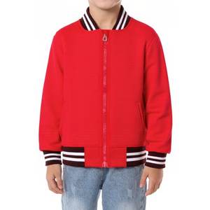 Varsity Jacket Zip Up Letterman Jacket Survêtement Printemps Automne Vêtements Rose Chaud - Product Image 1