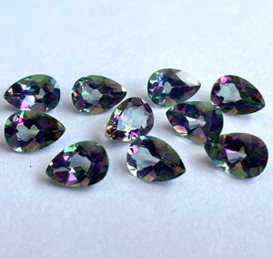 ลูกแพร์บุษราคัมลึกลับธรรมชาติขนาด3X5มม. ลูกแพร์เหลี่ยมเพชรพลอยคุณภาพยอดเยี่ยม - Product Image 2