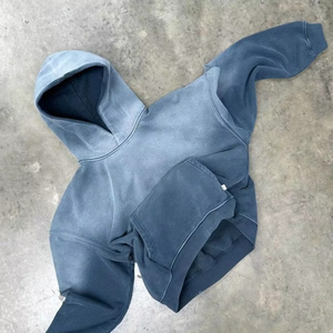 Sweats à capuche pour hommes de haute qualité Tie Dye lavage à l'acide séchage rapide respirant léger 100% coton Logo personnalisé pull Streetwear OEM - Product Image 5