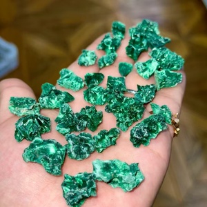 אבן מלאכיט קטיפתית גולמית, מינרל טבעי, דגימת קריסטל, אבן מחוספסת לעיצוב הבית - Product Image 2