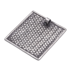 Pendentif à breloque représentant un tapis tissé traditionnel Design chrétien élégant en argent sterling 925 de haute qualité unisexe idée cadeau à la mode - Product Image 2