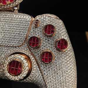 Pendentif Manette de Jeu Personnalisé Hip Hop en Argent Sterling 925 Entièrement Sertie de Moissanite VVS Faite à la Main avec Chaîne Certifiée GRA pour Fête - Product Image 4